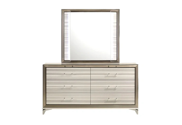 Zambrano White Mirror with LED