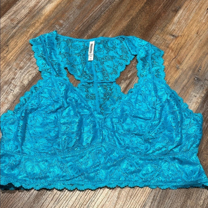 Zenana Outfitters Bra 3XL Lace Racerback V-Neck Nylon Stretch LT-6310