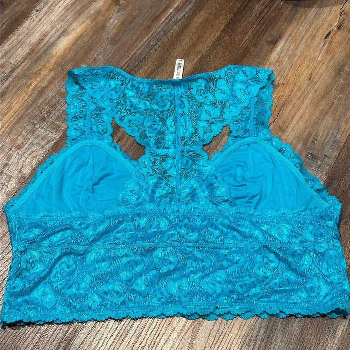 Zenana Outfitters Bra 3XL Lace Racerback V-Neck Nylon Stretch LT-6310