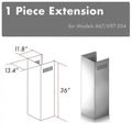 ZLINE 1-36 in. Chimney Extension for 9 ft. to 10 ft. Ceilings (1PCEXT-667/697-304) main image.