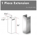 ZLINE 1-36 in. Chimney Extension for 9 ft. to 10 ft. Ceilings (1PCEXT-696) main image.
