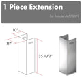 ZLINE 1-36 in. Chimney Extension for 9 ft. to 10 ft. Ceilings (1PCEXT-ALP70WL) main image.