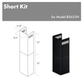 ZLINE 2-12 in. Short Chimney Pieces for 7 ft. to 8 ft. Ceilings (SK-BS655N) main image.
