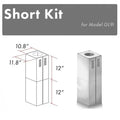 ZLINE 2-12 in. Short Chimney Pieces for 7 ft. to 8 ft. Ceilings (SK-GL9i) main image.