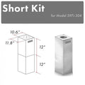 ZLINE 2-12 in. Short Chimney Pieces for 7.8 ft. to 8 ft. Ceilings (SK-597i-304) main image.