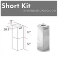 ZLINE 2-12 in. Short Chimney Pieces (SK-697i/KECOMi-304) main image.