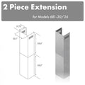 ZLINE 71 in. Extended Chimney (2PCEXT-681-30/36) main image.