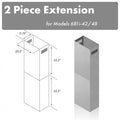 ZLINE 71 in. Stainless Steel Extended Chimney (2PCEXT-681i-42/48) main image.