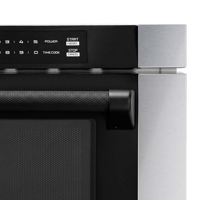 ZLINE Autograph Edition 24 in. Microwave Helix Handle (Set of 1) in Matte Black (MWHZ-24-K-MB)