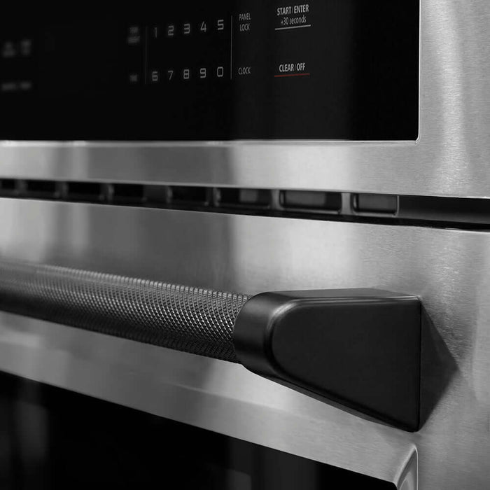 ZLINE Autograph Edition 30 in. Microwave Helix Handle (Set of 1) in Matte Black (MWHZ-30-K-MB)