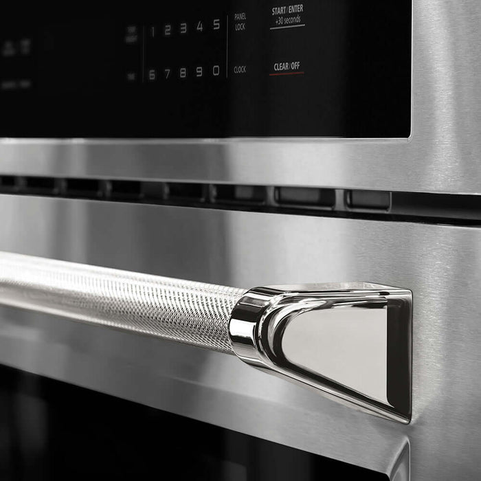 ZLINE Autograph Edition 30 in. Microwave Helix Handle (Set of 1) in Polished Nickel (MWHZ-30-K-PN)