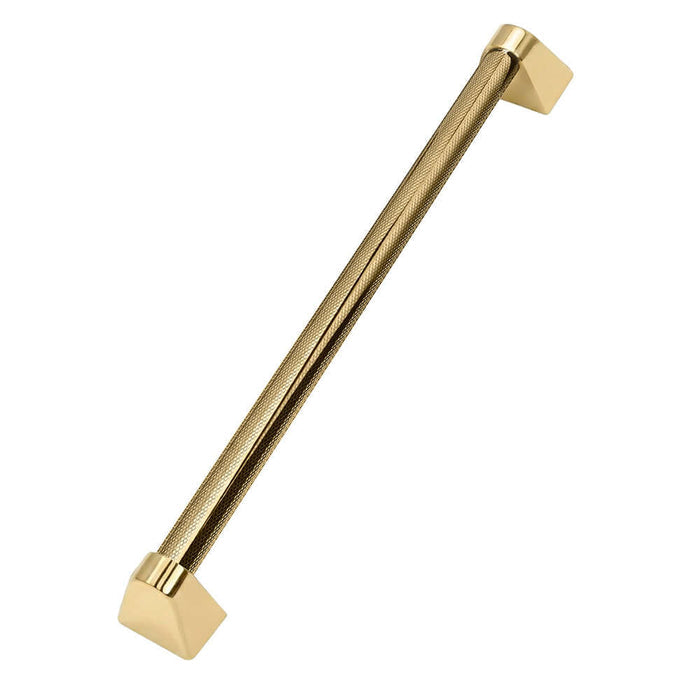 ZLINE Autograph Edition 30 in. Wall Oven Helix Handle (Set of 1) in Polished Gold (AWHZ-30-K-G) main image.