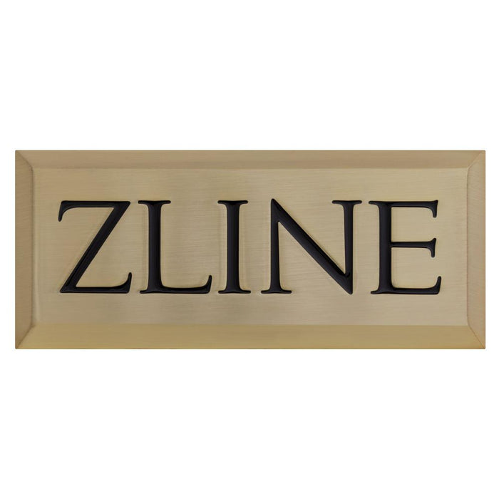 ZLINE Autograph Edition Badge Sample in Champagne Bronze main image.