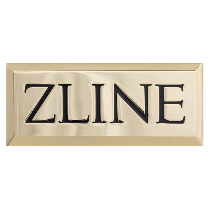 ZLINE Autograph Edition Badge Sample in Polished Gold main image.