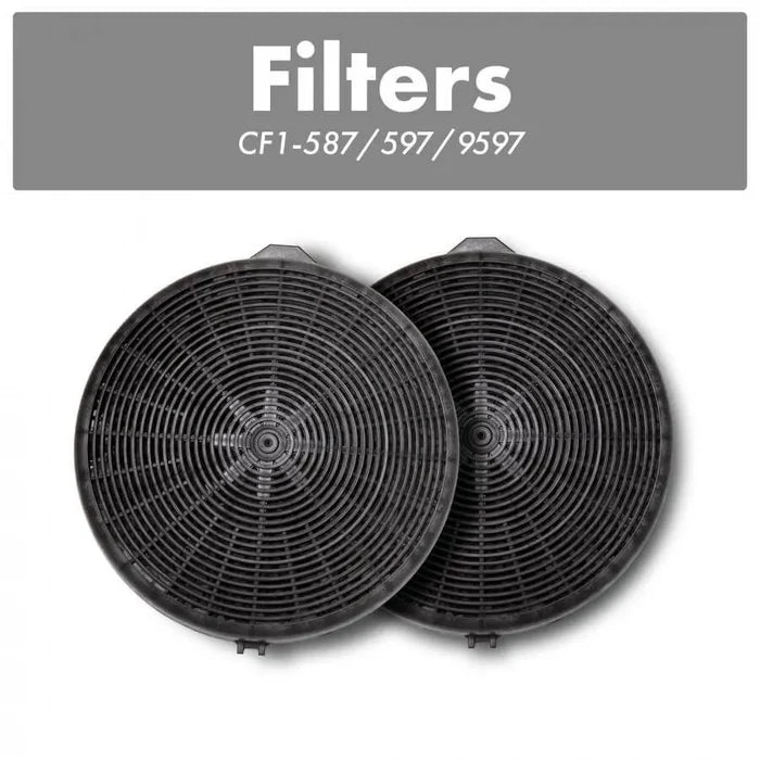 ZLINE Charcoal Replacement Filters for Models 587, 597, and 9597 (Set of 2) (CF1-587/597/9597) main image.