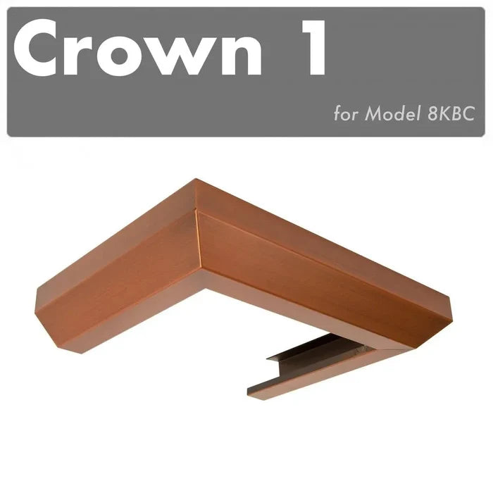 ZLINE Crown Molding 1 For Designer Wall Range Hood (CM1-8KBC) main image.