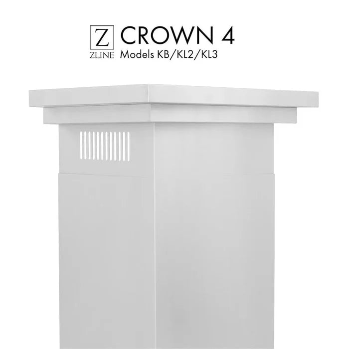 ZLINE Crown Molding 4 For Wall Range Hood (CM4-KB/KL2/KL3) main image.