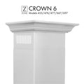 ZLINE Crown Molding 6 For 455/476/477/667/697 Wall Range Hood Stainless Steel (CM6-455/476/477/667/697) main image.