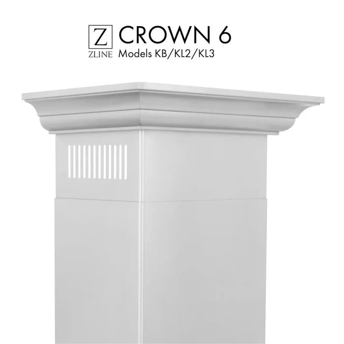 ZLINE Crown Molding #6 For Wall Range Hood (CM6-KB/KL2/KL3) main image.