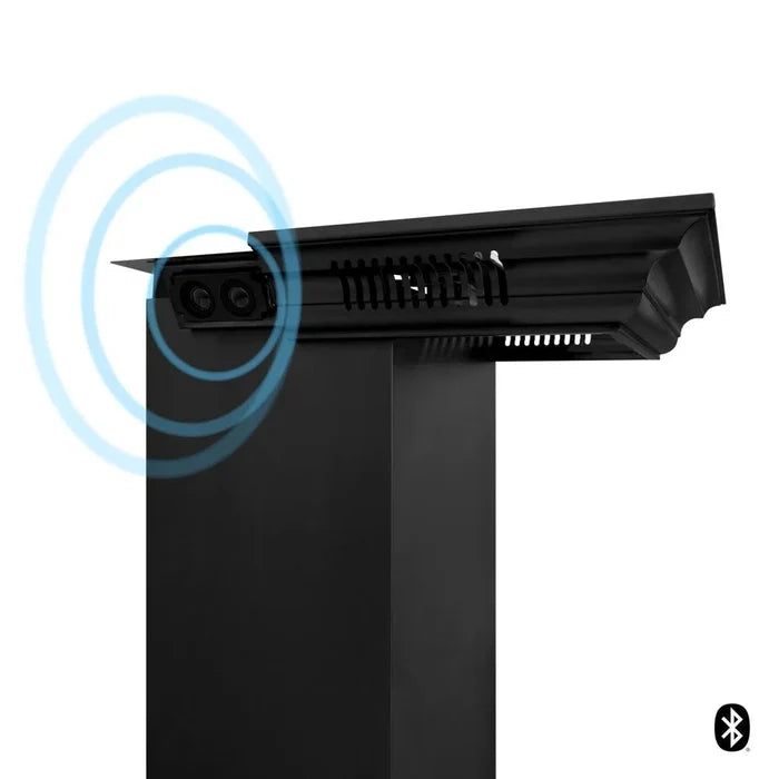 ZLINE Crown Molding in Black Stainless Steel with Built-in Bluetooth Speakers (CM6-BT-BSKEN) main image.