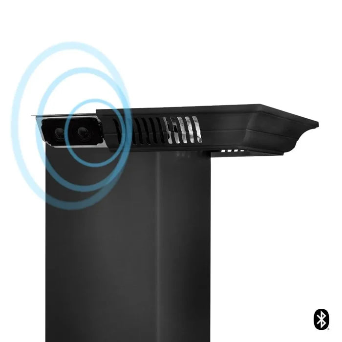 ZLINE Crown Molding in Black Stainless Steel with Built-in Bluetooth Speakers (CM6-BT-BSKBN) main image.