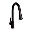 ZLINE Edison Kitchen Faucet in Matte Black (EDS-KF-MB) main image.