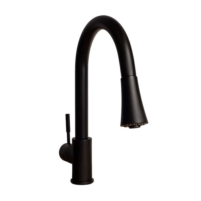 ZLINE Edison Kitchen Faucet in Matte Black (EDS-KF-MB) main image.