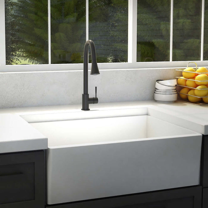 ZLINE Edison Kitchen Faucet in Matte Black (EDS-KF-MB)