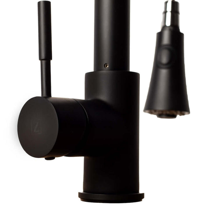 ZLINE Edison Kitchen Faucet in Matte Black (EDS-KF-MB)