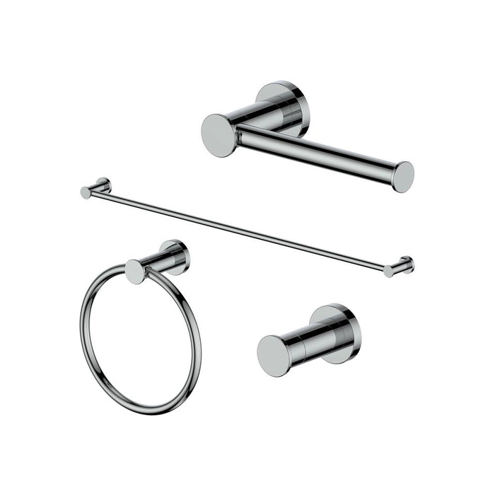 ZLINE Emerald Bay 4-Piece Bathroom Accessories Package with Towel Rail, Hook, Ring and Toilet Paper Holder with Color Options (4BP-EMBYACC) main image.