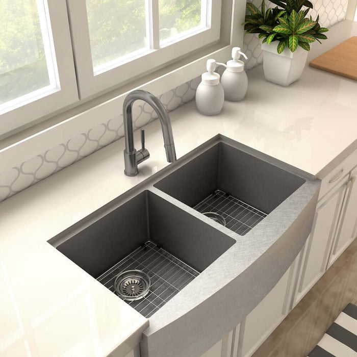 ZLINE Gemini Kitchen Faucet in Gun Metal (GEM-KF-GM)