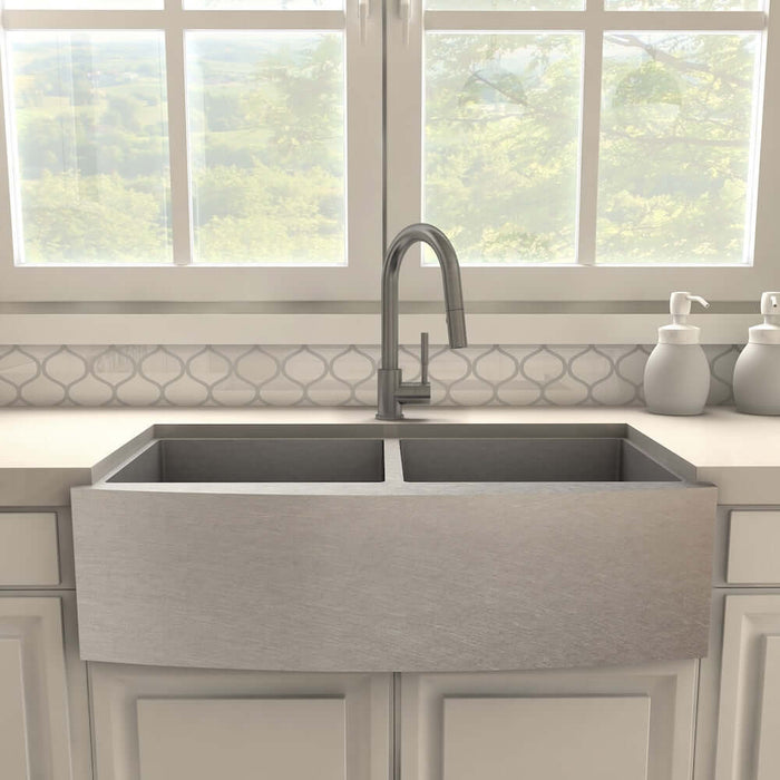 ZLINE Gemini Kitchen Faucet in Gun Metal (GEM-KF-GM)