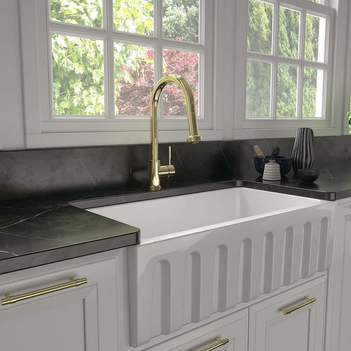 ZLINE Monet Kitchen Faucet in Polished Gold (MON-KF-PG)