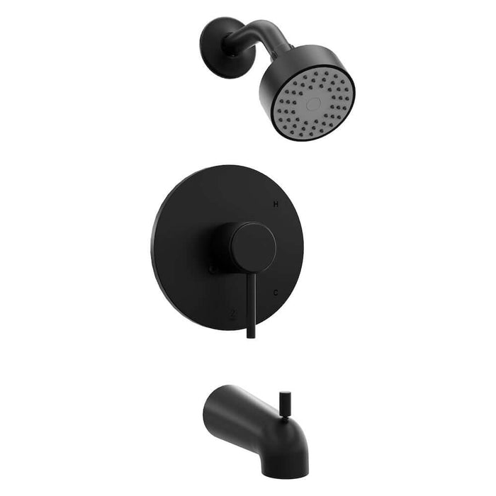 ZLINE Palisades Elegant Shower System in Matte Black (RBCN1-SHS-MB) main image.