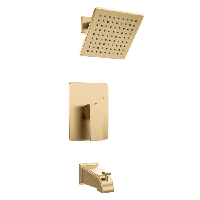 ZLINE Palisades Modern Shower System in Champagne Bronze (RBCN2-SHS-CB) main image.