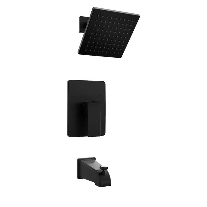 ZLINE Palisades Modern Shower System in Matte Black (RBCN2-SHS-MB) main image.