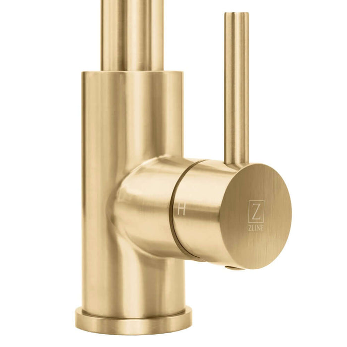 ZLINE Palisades Pull Down Single Handle Kitchen Faucet in Champagne Bronze (RBCN1-KF-CB)