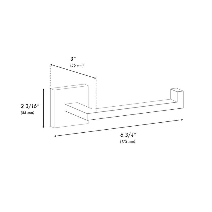 ZLINE Palisades Toilet Paper Holder in Matte Black (RBCN1-TP-MB)