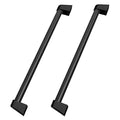 ZLINE Touchstone Refrigerator Drawer Helix Handles (Set of 2) in Black Stainless Steel (RDHOZ-24-K-BS) main image.