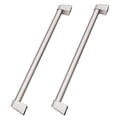 ZLINE Touchstone Refrigerator Drawer Helix Handles (Set of 2) in Stainless Steel (RDHOZ-24-K-ST) main image.