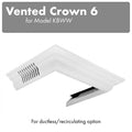 ZLINE Vented Crown Molding Profile 6 for Bright White Wall Mount Range Hoods (CM6V-KBWW) main image.