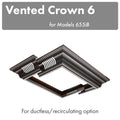 ZLINE Vented Crown Molding Profile 6 For Island Mount Range Hood (CM6V-655iB) main image.