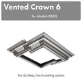 ZLINE Vented Crown Molding Profile 6 for Island Mount Range Hood in Satin Stainless Steel (CM6V-KB2iS) main image.