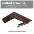 ZLINE Vented Crown Molding Profile 6 For Wall Mount Range Hood (CM6V-300W) main image.