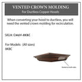 ZLINE Vented Crown Molding Profile 6 for Wall Mount Range Hood (CM6V-8KBC) main image.