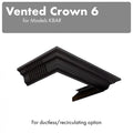 ZLINE Vented Crown Molding Profile 6 for Wall Mount Range Hood (CM6V-KBAR) main image.