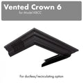 ZLINE Vented Crown Molding Profile 6 for Wall Mount Range Hood (CM6V-KBCC) main image.