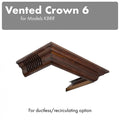 ZLINE Vented Crown Molding Profile 6 for Wall Mount Range Hood (CM6V-KBRR) main image.
