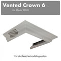 ZLINE Vented Crown Molding Profile 6 for Wall Mount Range Hood (CM6V-KBUU) main image.